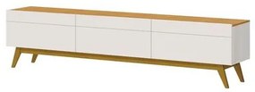 Rack Estar Off White Com Nature 3 Gavetas 220cm - 79166 Sun House