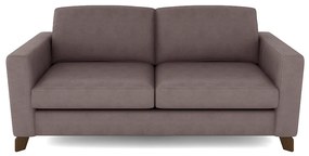 Sofá Sala de Estar Living 3 Lugares 240cm Presley Pés Madeira Veludo Rosê G52 - Gran Belo