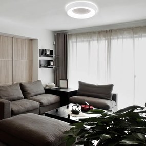 Plafon Led Sobrepor Redondo 25,2W 3000K 47Cm Apollo - BRANCO