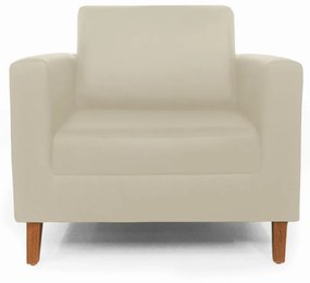 Poltrona Decorativa Gabriela Suede Bege