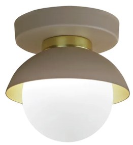 Arandela Bibelô Ø13X8,9Cm Globo Ø10Cm Fosco 1Xg9 Anel Distanciador Cob... (BT - Branco Texturizado, Igual Primeira Cor)