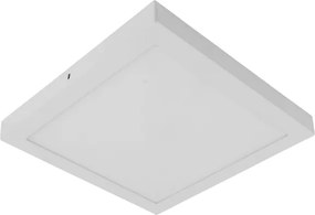 Plafon Led De Sobrepor Quadrado Branco 24W 6000K Panel