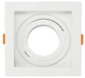 Spot De Embutir Quadrado Recuado 13X13X4,4Cm 1 X Par20 - Branco | Opus...
