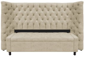 Kit Cabeceira e Calçadeira Baú Queen Everest P02 160 cm para cama Box Corano - ADJ Decor