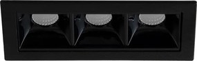 Plafon Led De Embutir Retangular 7w 48° 2700k Picco - PRETO