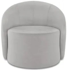 Sofá 3 Lugares 180cm Wendi e Poltrona Steve Suede Cinza I01  - Mpozena