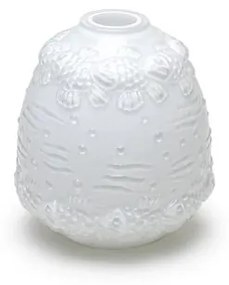 Vaso Peixinho Branco Leitoso Murano Cristais Cadoro