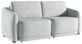 Sofá Cama Modulado Retrátil e Reclinável Decorativo Varsóvia 176cm Veludo Cinza G33 - Gran Belo