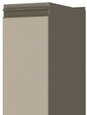 Balcão 20cm 1 Porta 100% MDF Sem Tampo Connect Duna/Cristal - Henn