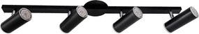 Spot De Sobrepor Aluminio Acrilico Dicroica Gu10 - PRETO