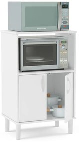 Balcão Armário Cozinha Cerro Largo 2 Portas 1 Nicho - Branco