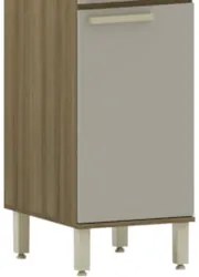 Paneleiro Armário de Cozinha 40cm 2 Portas Nádia Mocca/Avelã L01 - Mpo