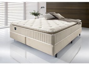 Cama Box Somiê com Colchão Eleganza - King 193cm x 203cm