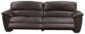 Sofá de Couro 2 lugares Elétrico 220 cm Zion M06 Cor Marrom 492 - ADJ DECOR
