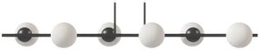Pendente Botton Long Retângular 26X12X120Cm Alumínio E Globo Ø12Cm Fos... (DOURADO BRILHO, FOSCO)