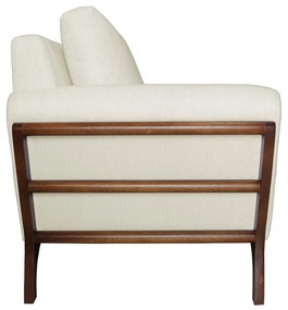 Poltrona Decorativa Sabrina Linho Cru