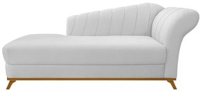 Recamier Vanessa 185cm Lado Esquerdo Corano Branco - ADJ Decor