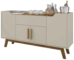 Aparador Buffet Future Off-White/Cinamomo – Bechara Móveis