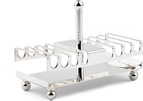 Porta Sachês de Chá Shefield Plate - Prata  Prata