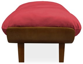 Cama Pet Costela para Cães e Gatos Almofadada Suede Vermelho