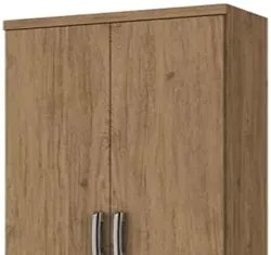 Guarda Roupa Multiuso Margarida 02 Portas de Abrir Rústico - Henn