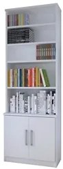 Estante Livreiro 2 Portas 4 Prateleiras Legend F04 Branco - Mpozenato