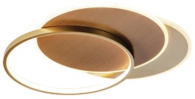 Plafon Cedro Ø60X7Cm Led 70W 3000K Bivolt Alumínio E Acrílico - Amadei...