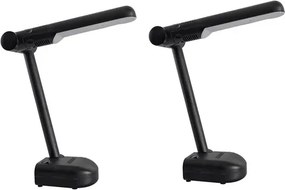 Kit 2 Luminárias De Mesa Abs Fosco LED 4W 4000K Pelicano