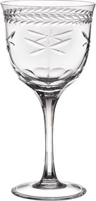 Taça de Cristal Lapidado Artesanal p/ Água - Transparente - 87 Incolor - 87