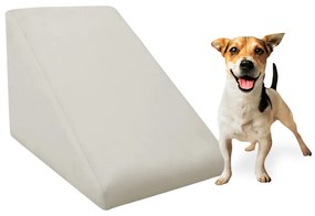 Rampa Pet Almofadada Veludo Cores para Cachorros e Gatos Rampinha Pet - Bege