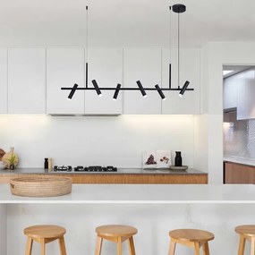 Pendente Led Metal Acrilico 18W 3000K Zione - PRETO