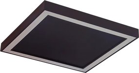 Plafon Led Sobrepor Quadrado 33,6W 3000K Fit - PRETO