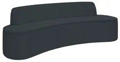 Sofá 4 Lugares para Sala de Estar Living 260cm Koane D06 Bouclê Cinza
