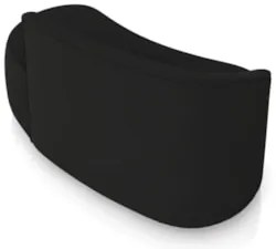 Sofá 2 Lugares Para Sala 140cm Orgânico Wendi Veludo Preto I01  - Mpoz