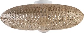 Plafon De Sobrepor Metal Bambu Natural Natú