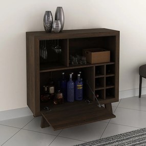 Adega Bar Grande para Sala de Estar Decorativa AD5002 MDP Rustico G69 - Gran Belo
