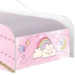Cama Solteiro Infantil Baixa Para Colchão 188x88cm Unicórnio K06 - Mpo