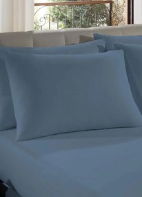 Fronha Malha Azul 1 Peça