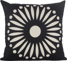 Capa Almofada Corte a Laser Provence Gard Preto 50x50cm