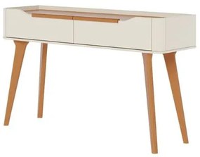 Aparador Crono Cor Off White Com Nature 2 Gavetas 136cm - 75127 Sun House