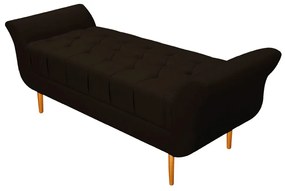 Recamier Estofado Ari 100 cm Solteiro Corano Marrom - ADJ Decor