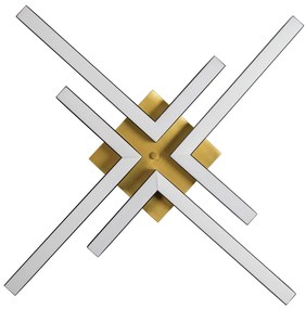 Plafon Play Quadrado 47X47Cm Led 32,8W Bivolt / "l" C/ 21,5X20Cm | Usi... (CB-M - Cobre Metálico, 3000k)