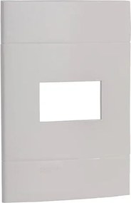 Placa 4x2 Termoplástico Branco 1 Módulo Decor