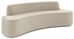 Sofá 5 Lugares para Sala de Estar Living 280cm Koane D06 Veludo Creme