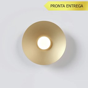 Arandela Tod Dish Egg Large Ø40Cm Led 19W 3000K - Qimporta Ar2526 (CHAMPANHE)