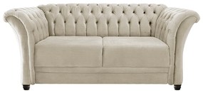 Namoradeira Chesterfield Sofia Corano Bege- ADJ Decor