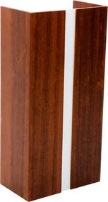 Arandela Madeira Imbuia 30X15cm Clean