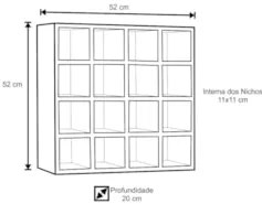 Nicho Decorativo Porta Toalha Para Salão Preto  - AJL Móveis