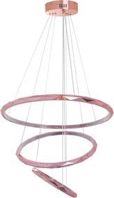 Pendente Led Aluminio Rose Gold 85W 3000K Saturno