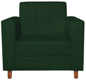 Kit Sofá 2 Lugares e 2 Poltronas Denver Suede Verde - ADJ Decor